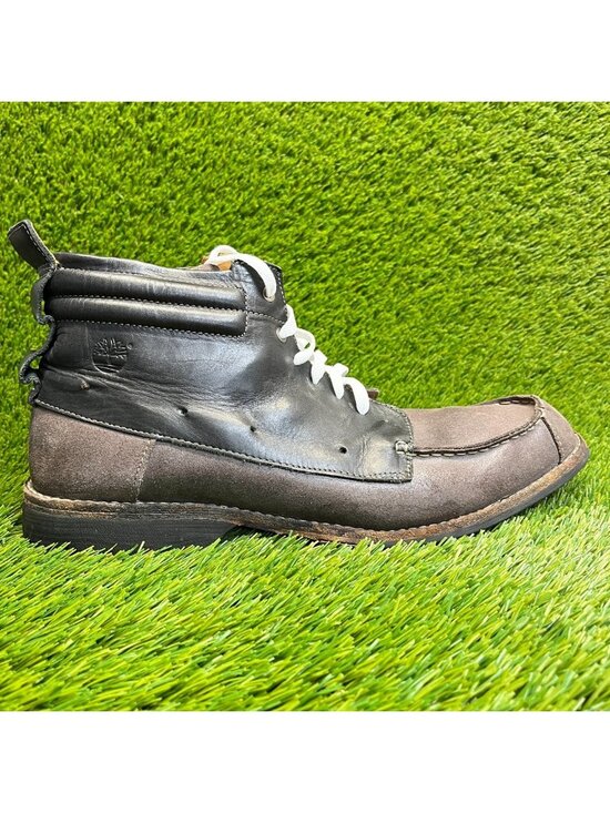 Timberland Earthkeepers Mens Size 13 Brown Black Classic Leather Moc Toe Boots main image 10